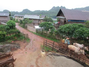 Our home for the night…the cows got the room downstairs and had a restless nights sleep! 