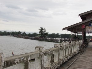 I rode across the longest teak bridge in the world. 