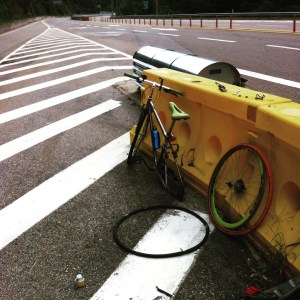 One good thing about a cheap training bike…plenty of opportunities to fix it #silverlining