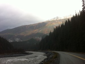 When the clouds gave way for a few minutes I was greeted by this beautiful rainbow.